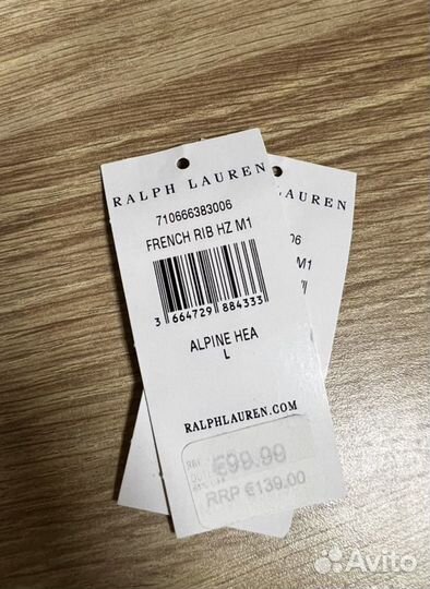 Ralph lauren кофта 1/4 зип