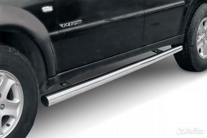 Защита порогов SsangYong rexton (2010)