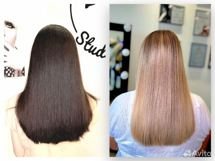 Кератиновое выпрямление/Ботокс для волос