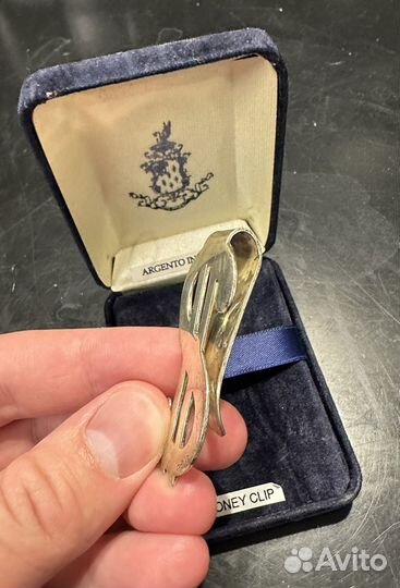Зажим для денег Douglas Pell серебро