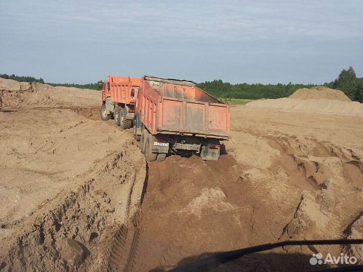 Песок карьерный для подушки