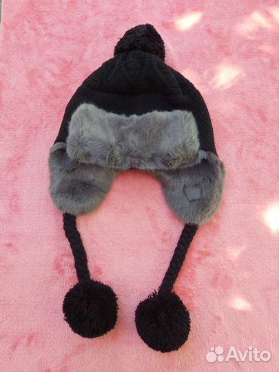 Шапка ушанка детская зимняя с мехом