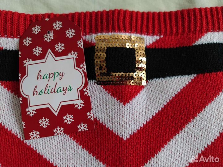 Кашемир.Свитер. Наряд внучки Санты