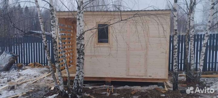 Хозблок дровник