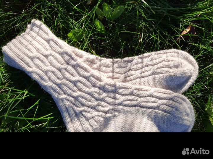 Шерстяные носки ручной работы