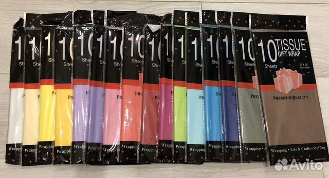 Бумага тишью 10листов
