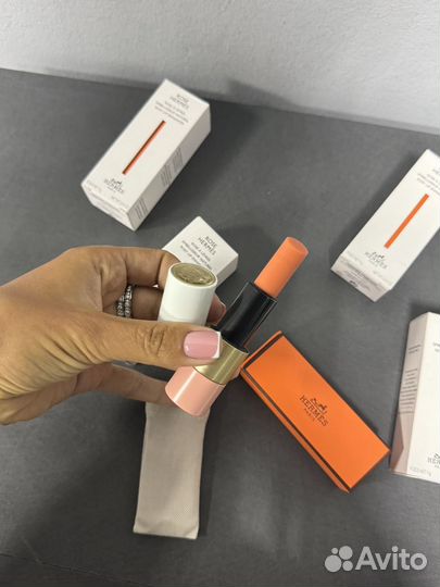 Hermes бальзам для губ 14 rose abricote оригинал