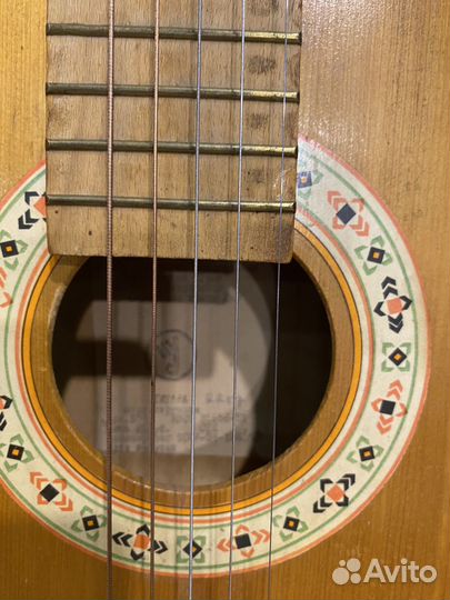 Акустическая гитара шестиструнная СССР