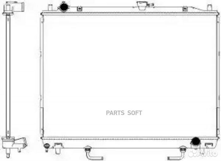 Радиатор охлаждения Митсубиси Монтеро 2000