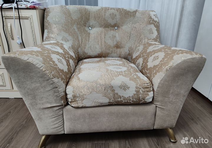 Диван и 2 кресла бу