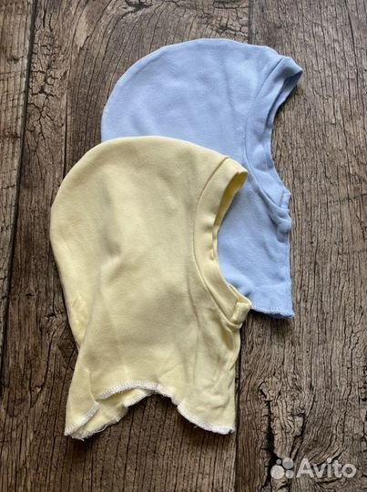 Шапка шлем хлопковая на 42см