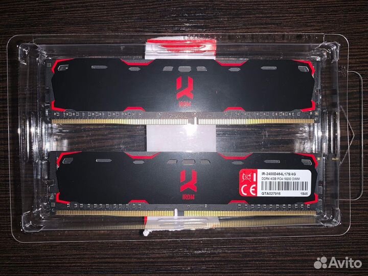 Оперативная Память goodram Iridium DDR4 2x4 Гб