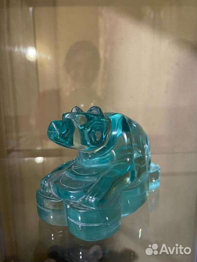 Пресс папье Медведь литой хрусталь. Италия