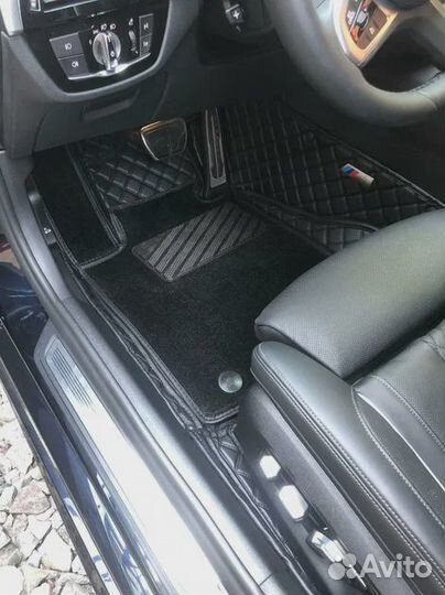 Автомобильные 3D коврики из экокожи 3Д автоковрик