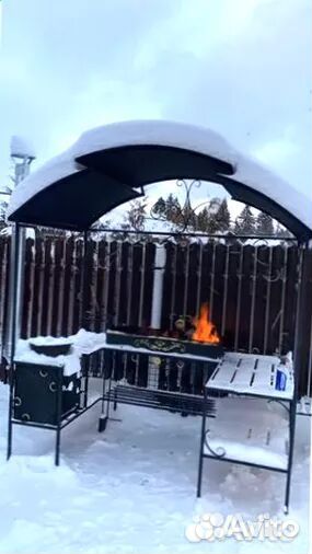 Мангал С печкой под казан