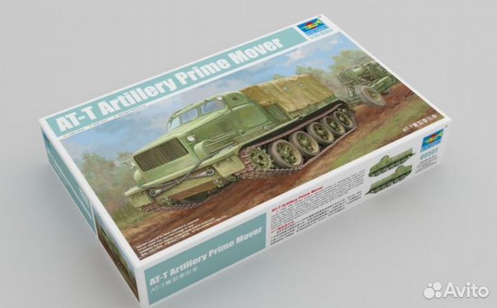 Сборная модель тягача ат-Т в 1:35