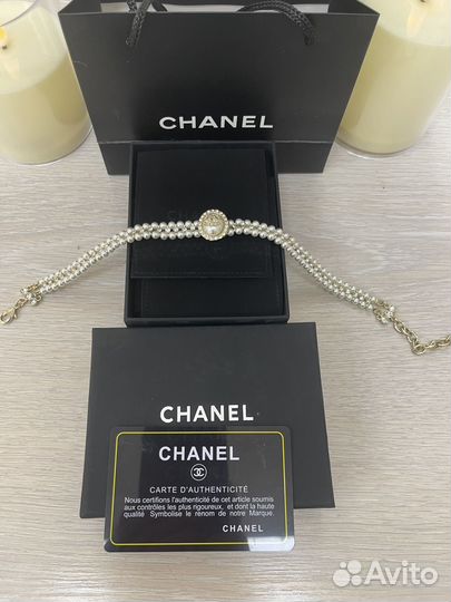 Чокер из жемчуга chanel