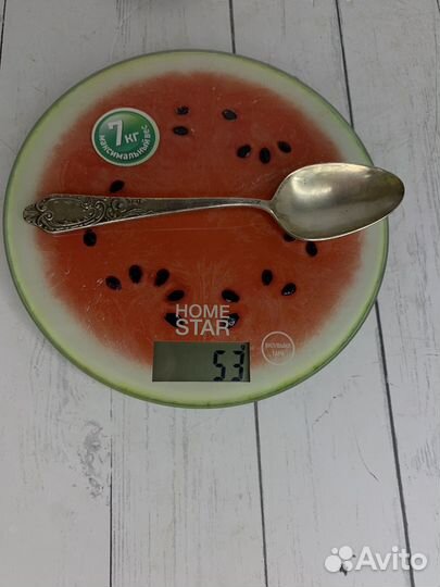 Ложка серебро 875 со звездой