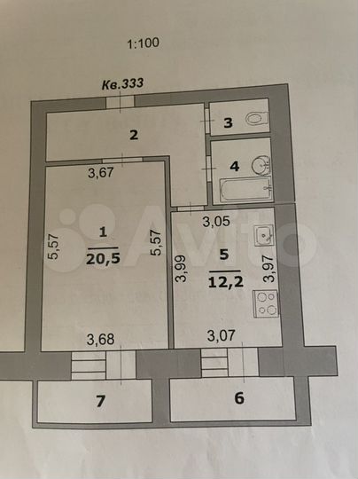 1-к. квартира, 51,7 м², 7/10 эт.