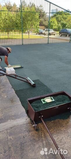 Тележка для укладки резиновой крошки