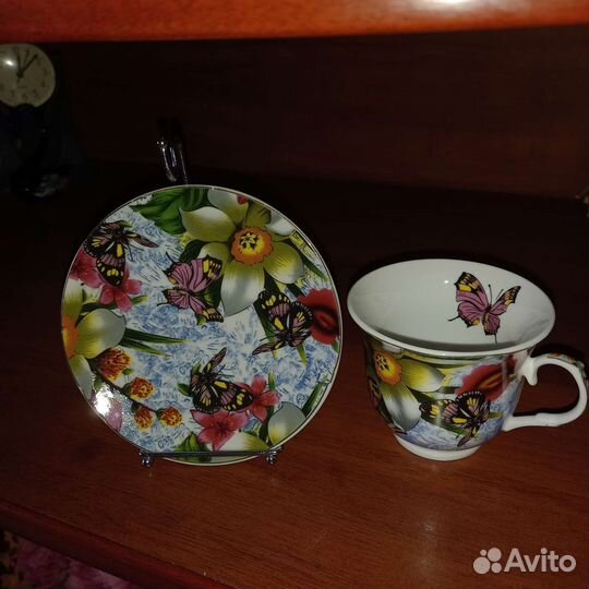 Фарфоровая чайная пара