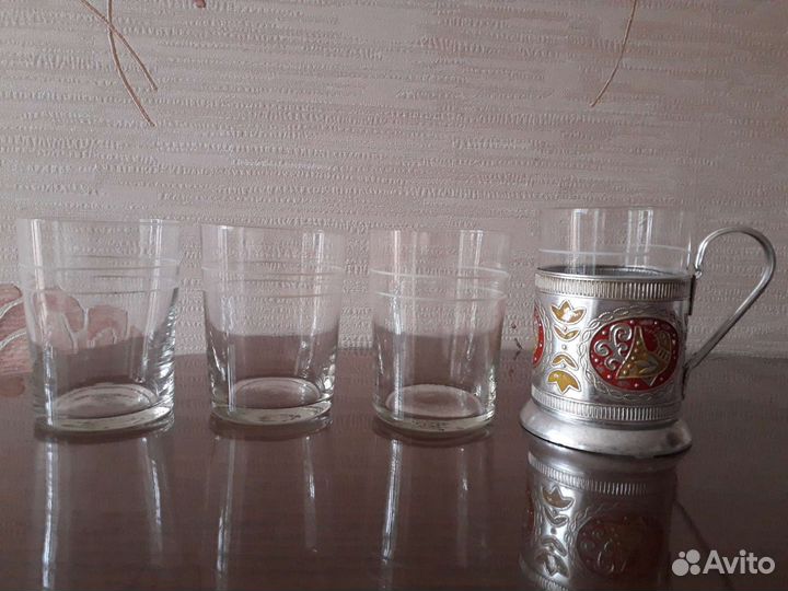 Фужеры, стаканы тонкие,рюмки и другая посуда СССР
