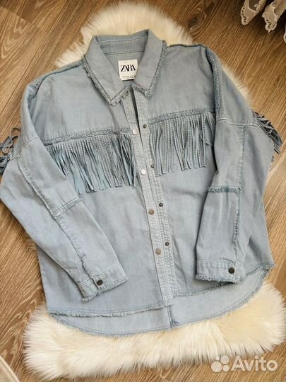 Джинсовка zara женская