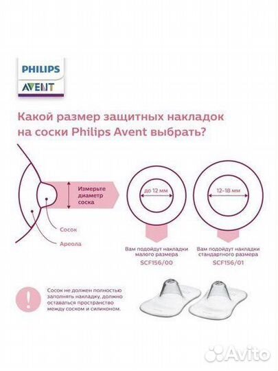 Защитные накладки на соски Philips Avent новые