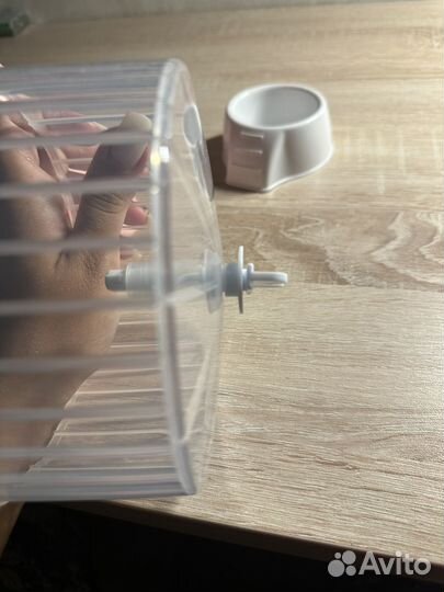 Домик, колесо и мисочка для хомяка