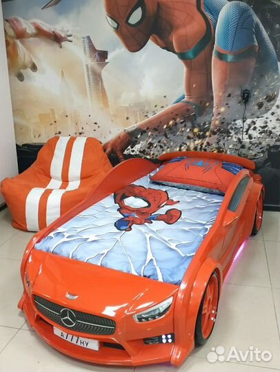 Кровать машина 3Д объемная (магазин)