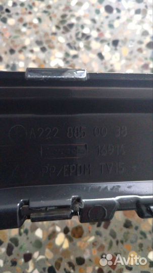 Диффузор на задний бампер w222