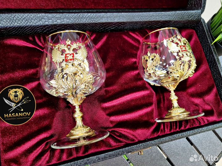 Набор подарочный бокалы для коньяка Россия