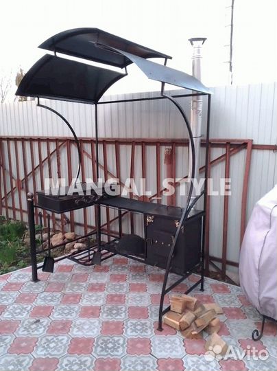 Мангал с крышей