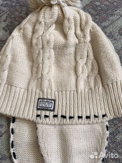 Комплект шапка и шарф для девочки