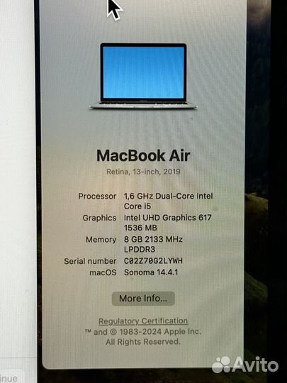 Apple macbook air 2019