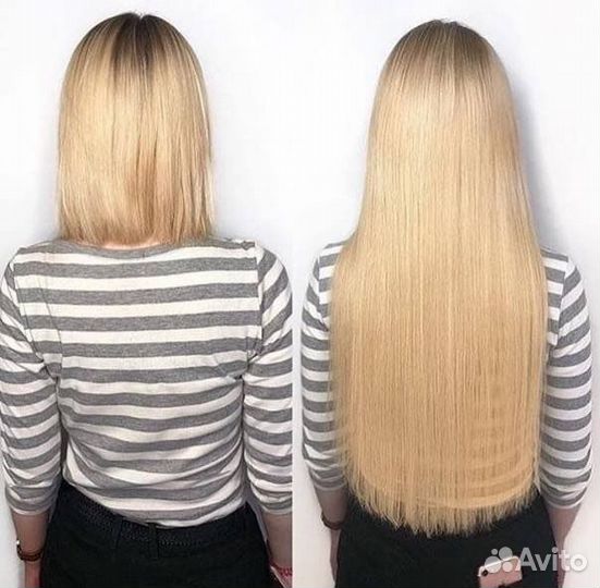 Наращивание волос горячее ленточное