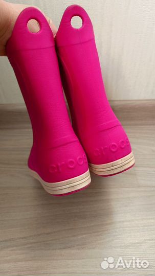 Резиновые сапоги crocs j1 для девочки