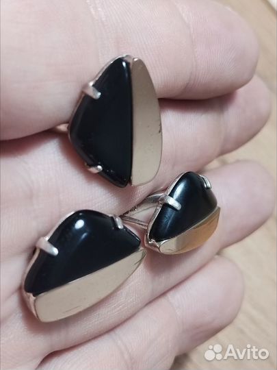 Серебро 925 Золото 375 Кольцо 18,5 р