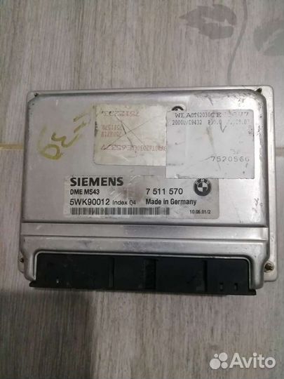 Бмв М54 3.0 Блок управления двигателя