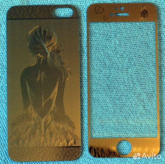 Стекло с графикой рисунком для iPhone 5,5S,5C,SE