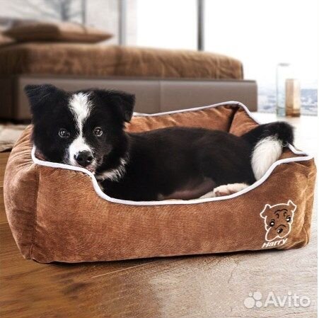 Лежак прямоугольный для собак и кошек luxe