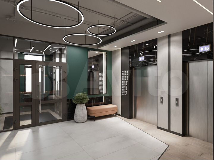 4-к. квартира, 61,2 м², 4/16 эт.