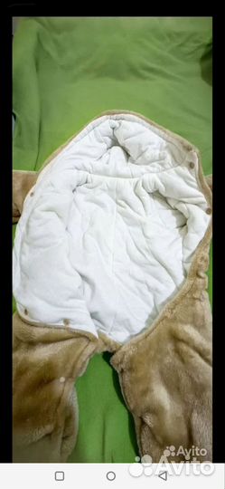 Комбинезон демисезонный плюшевый 74