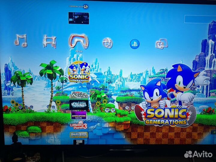 Sony playstation 3 superslim 500gb прошитая 100игр