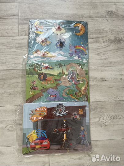 Деревянные пазлы вкладыши