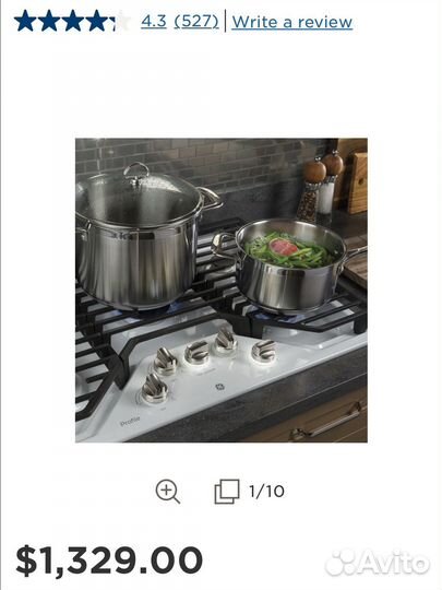 Газовая варочная панель GE Profile 5 горелок