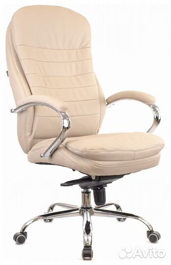 Кресло офисное Everprof Valencia M Кожа Бежевый