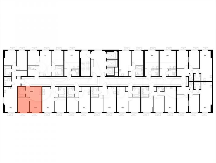 1-к. квартира, 33,9 м², 17/25 эт.