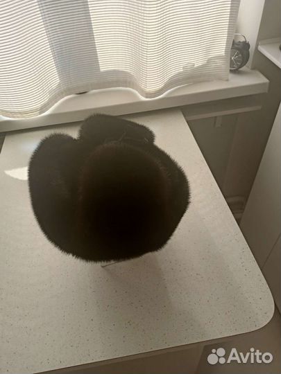 Норковая шапка мужская ушанка