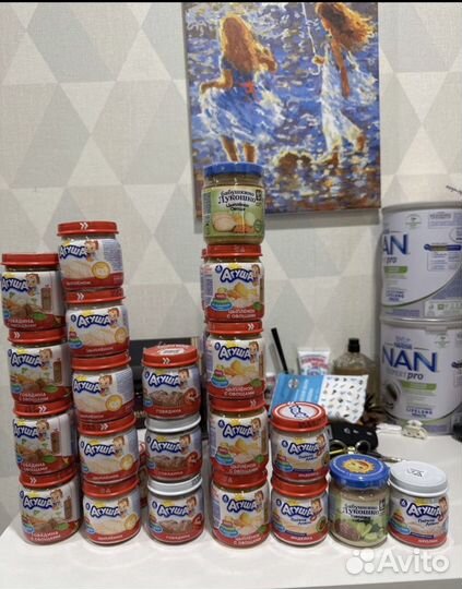 Пюре агуша мясное/овощное/фруктовое